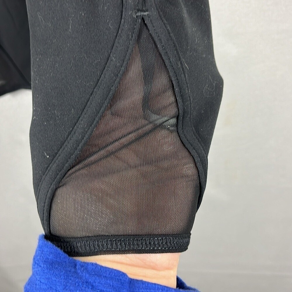 Athleta High Rise Leggings w/Mesh Cut Outs  Womens Size Small Black Ankle Length - Picture 4 of 12